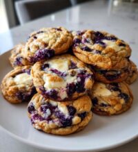 blueberry cheesecake swirl cookies