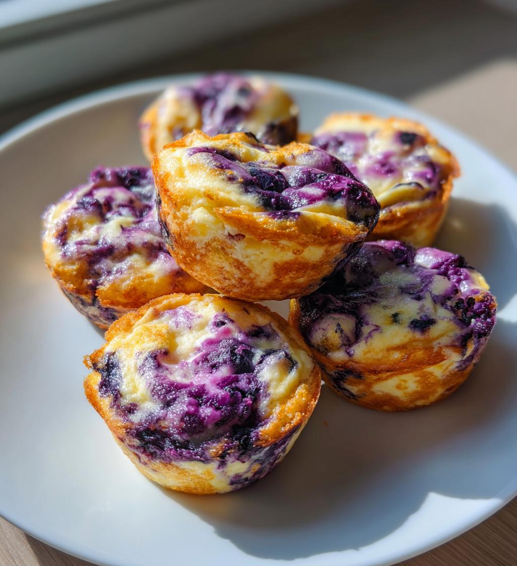 blueberry swirl yogurt bites - detail 1