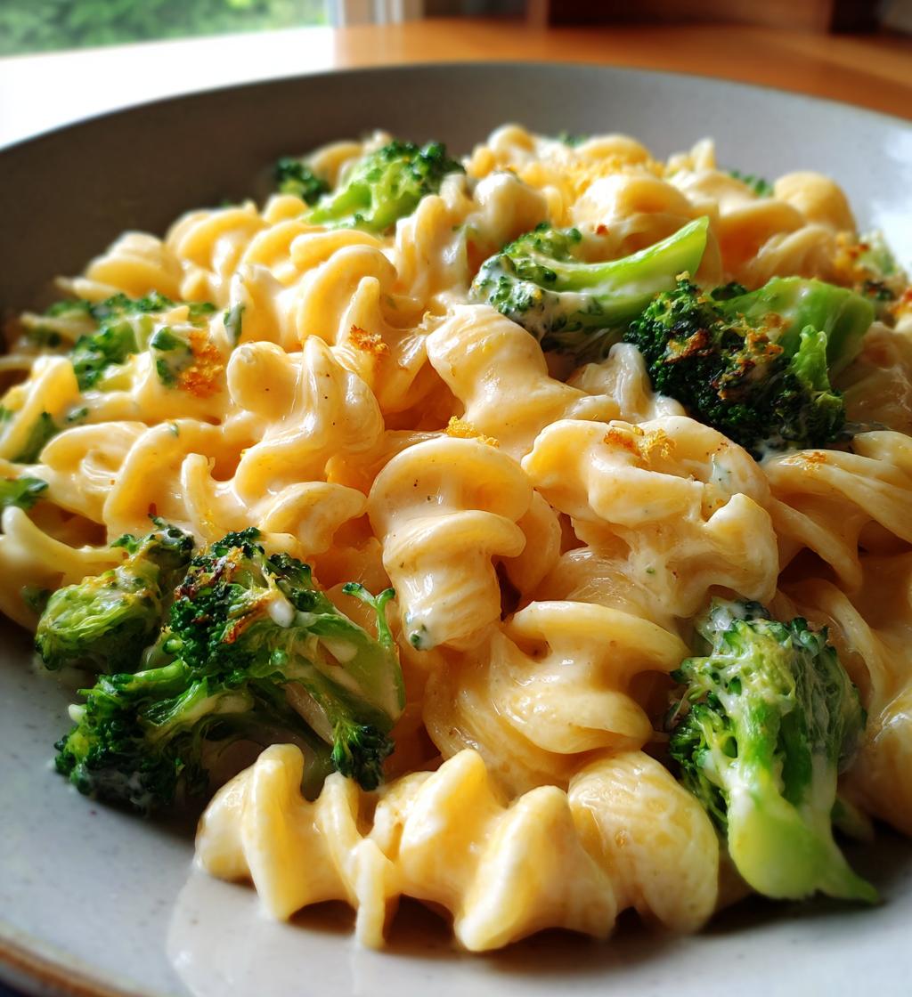boursin cheese pasta with broccoli - detail 1