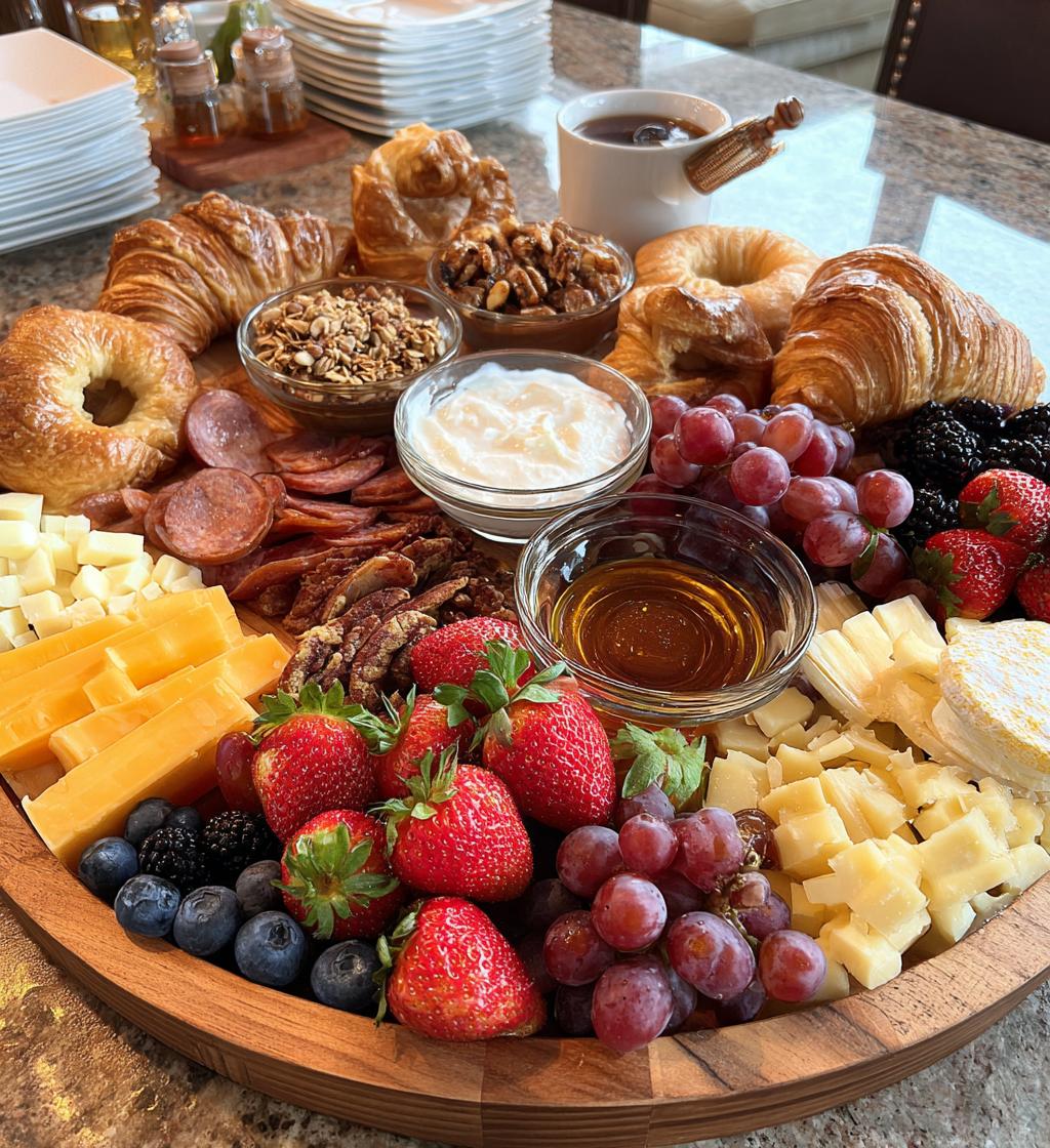 breakfast charcuterie board - detail 1