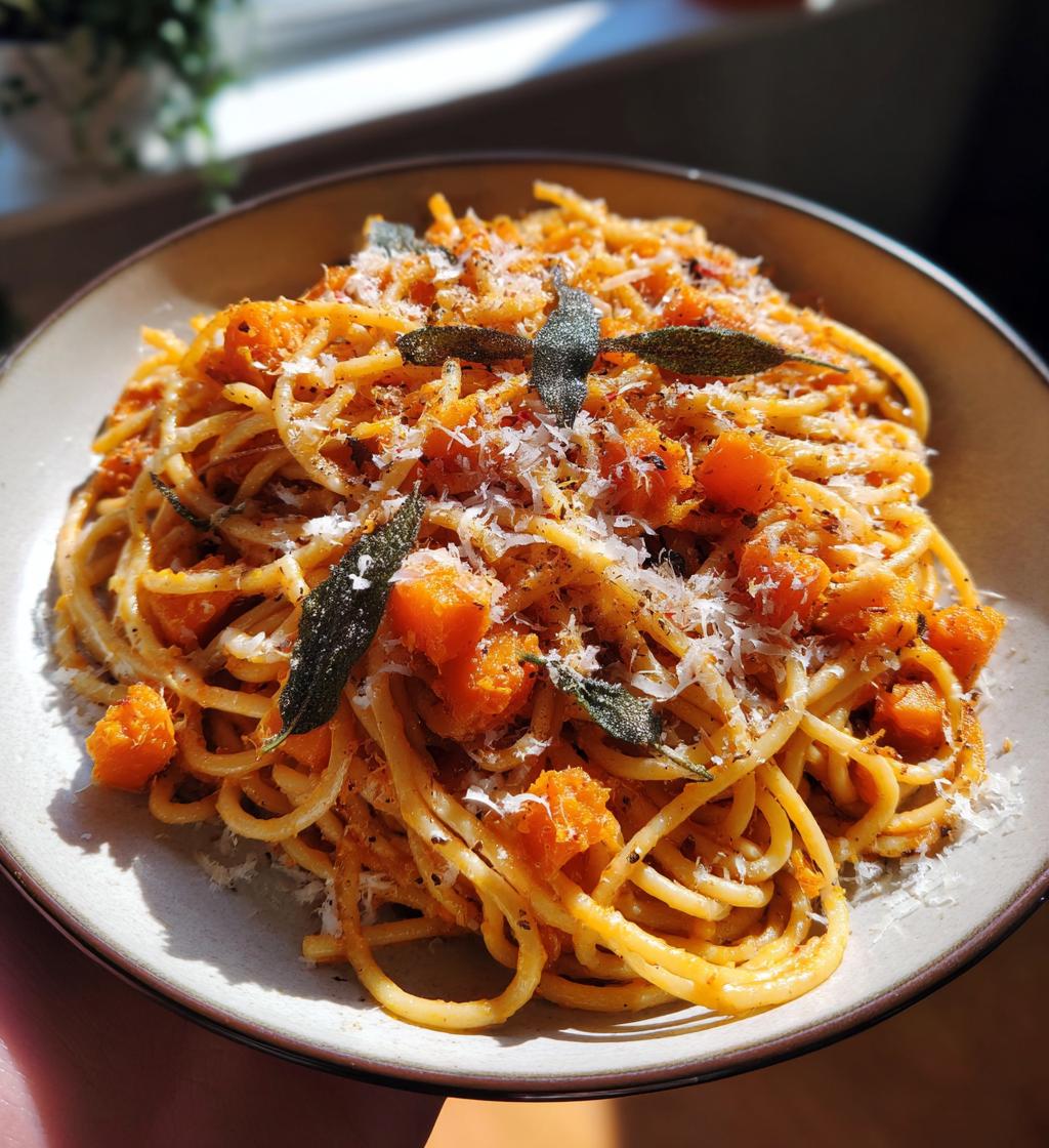 brown butter sage butternut squash pasta