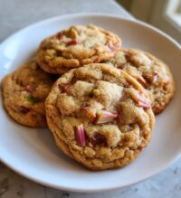 brown sugar rhubarb cookies