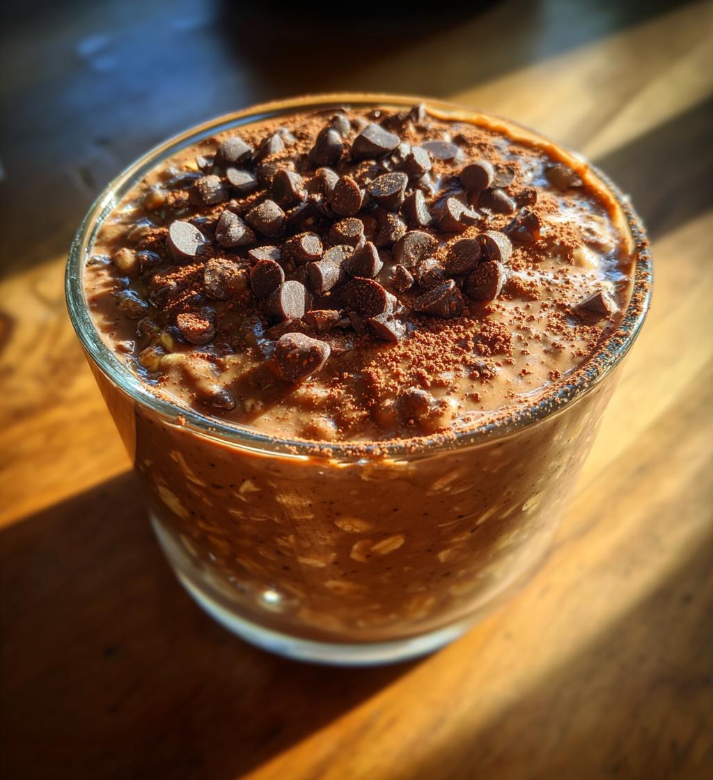 brownie batter overnight oats