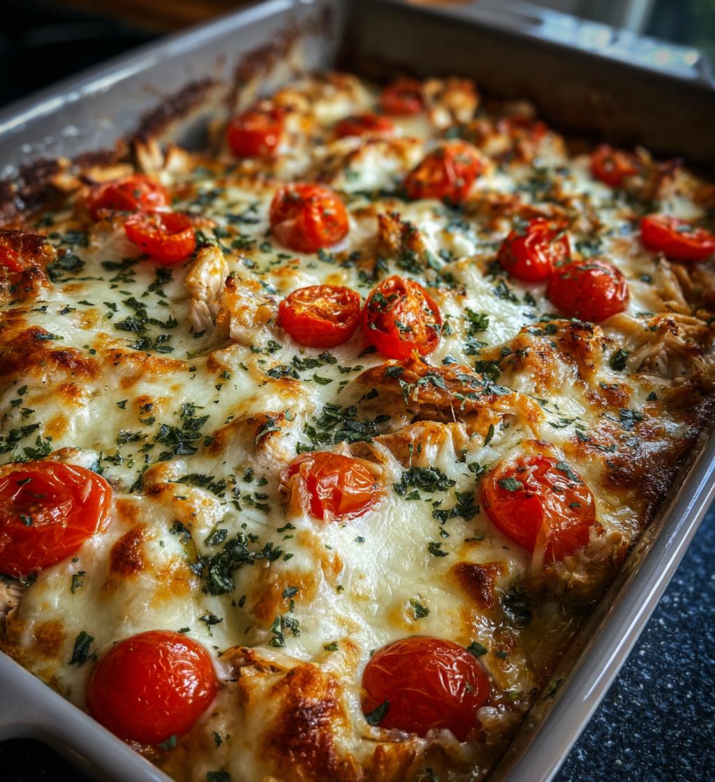 bruschetta chicken casserole