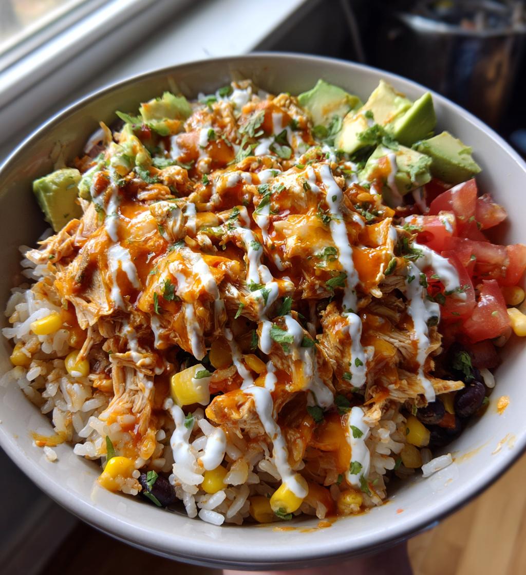 buffalo chicken bowl - detail 1