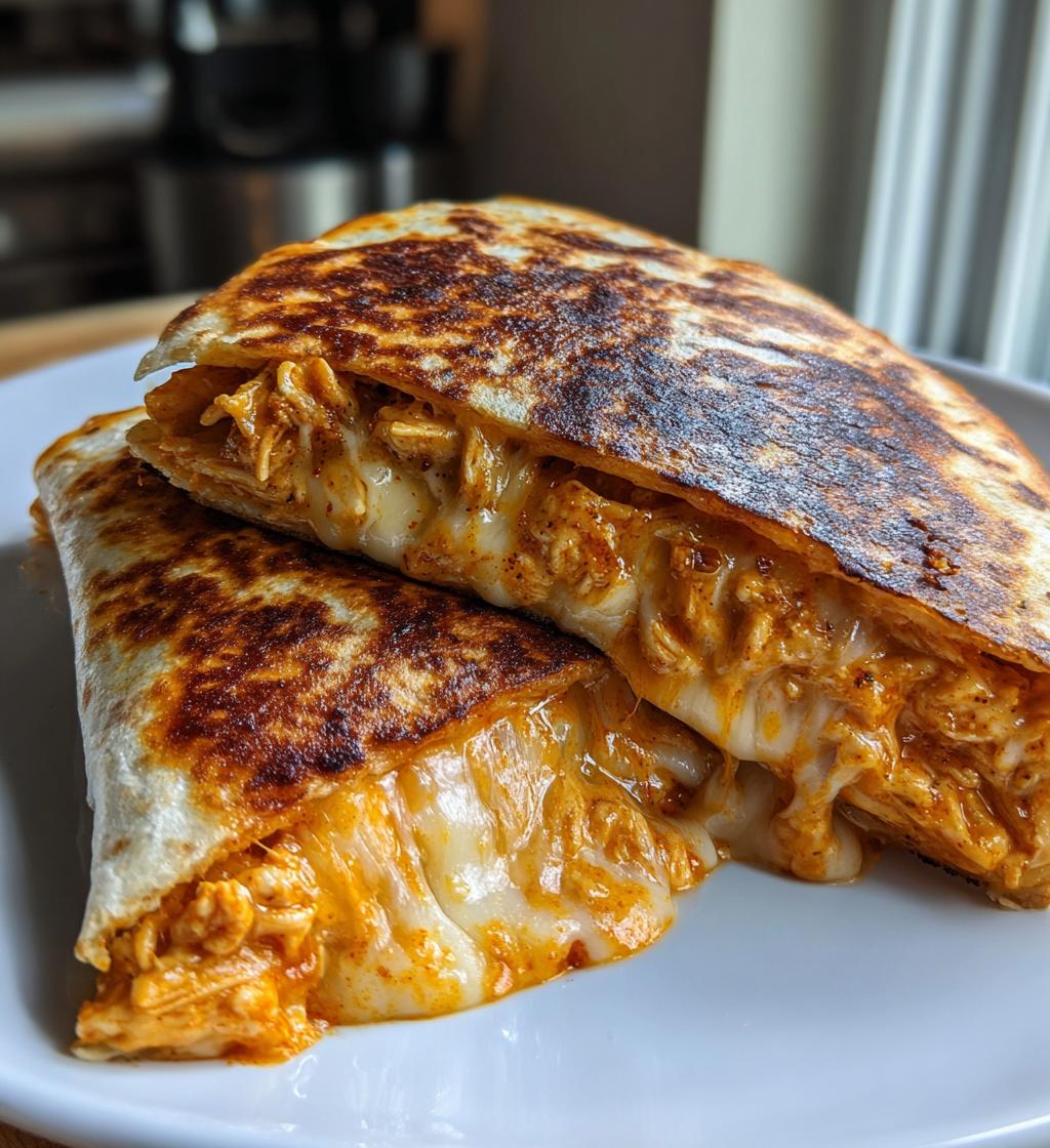 buffalo chicken quesadillas