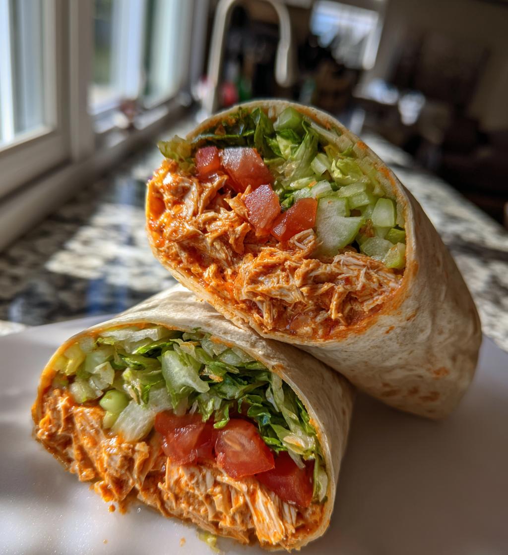 buffalo chicken salad wrap