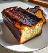 burnt basque cheesecake loaf pan