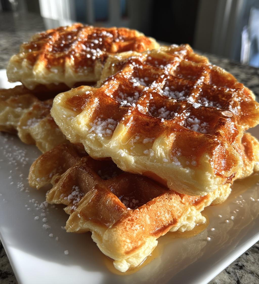 buttery belgian liege waffles