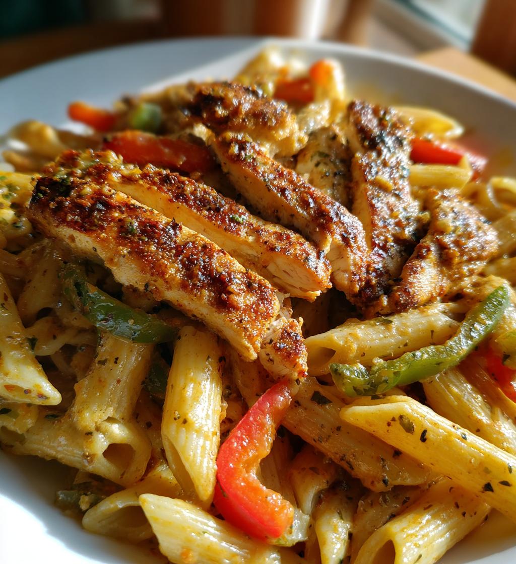 cajun chicken pasta - detail 1
