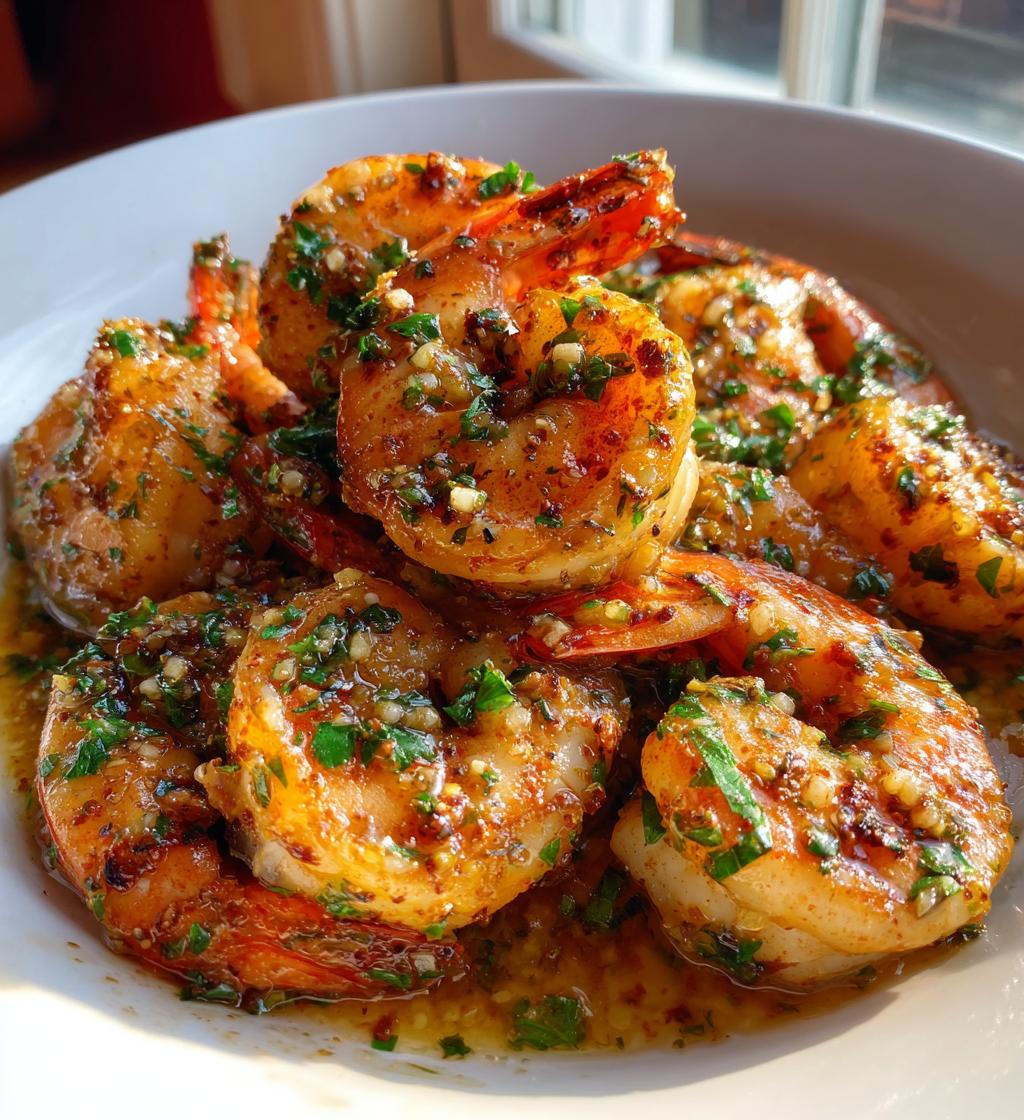 cajun shrimp with garlic butter sauce - detail 1