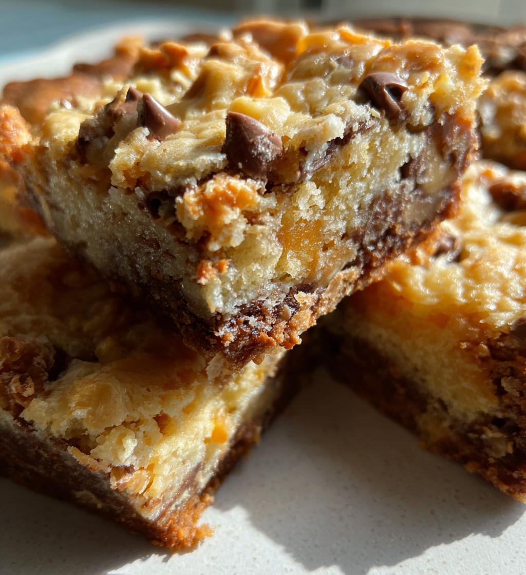 cake mix toffee bars - detail 1