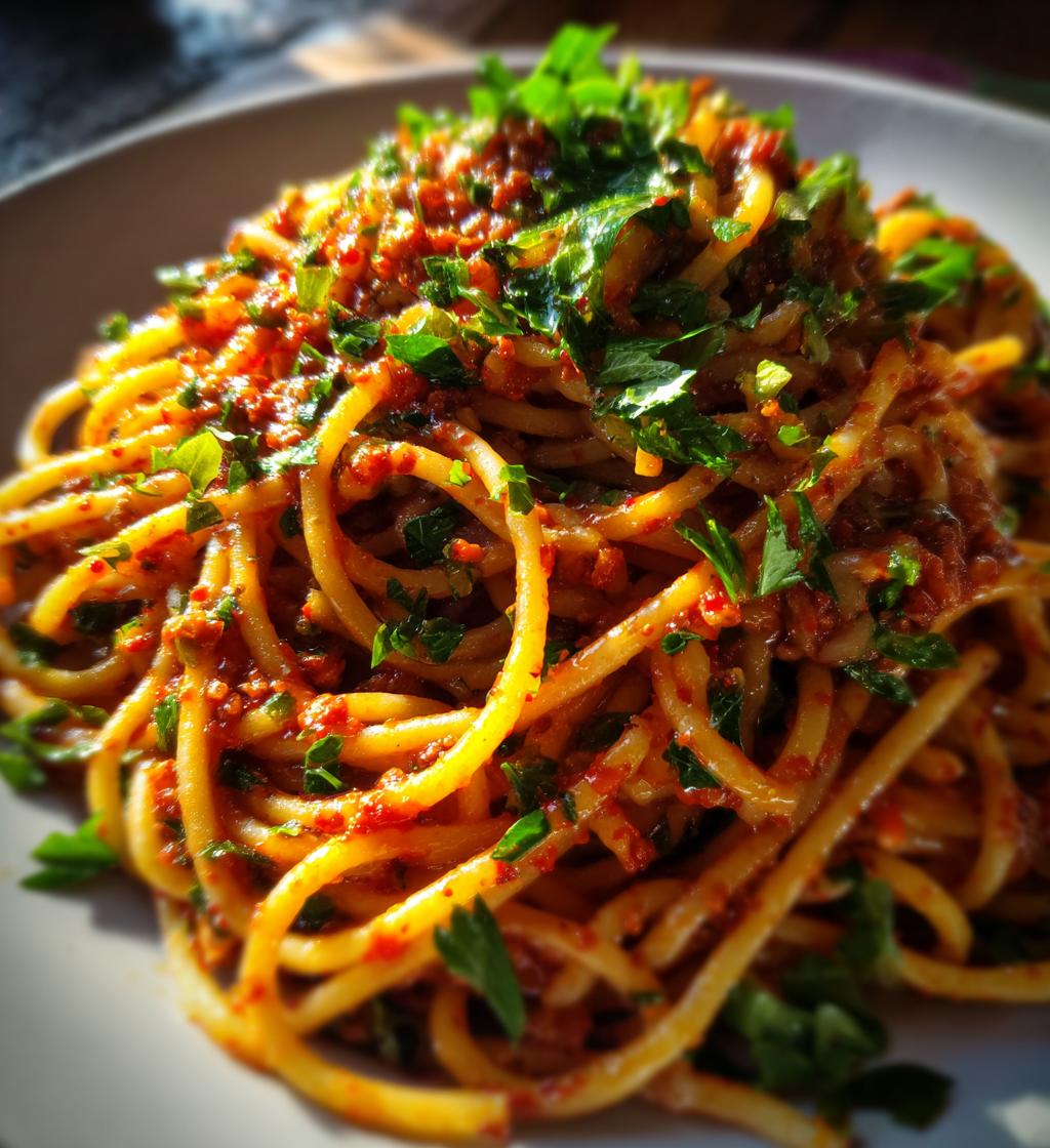 calabrian chili pasta - detail 1
