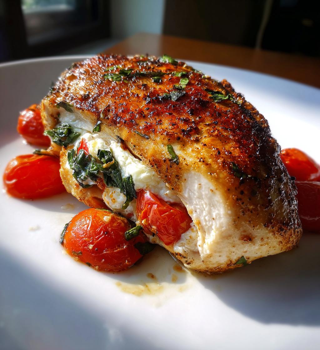 caprese stuffed chicken breast