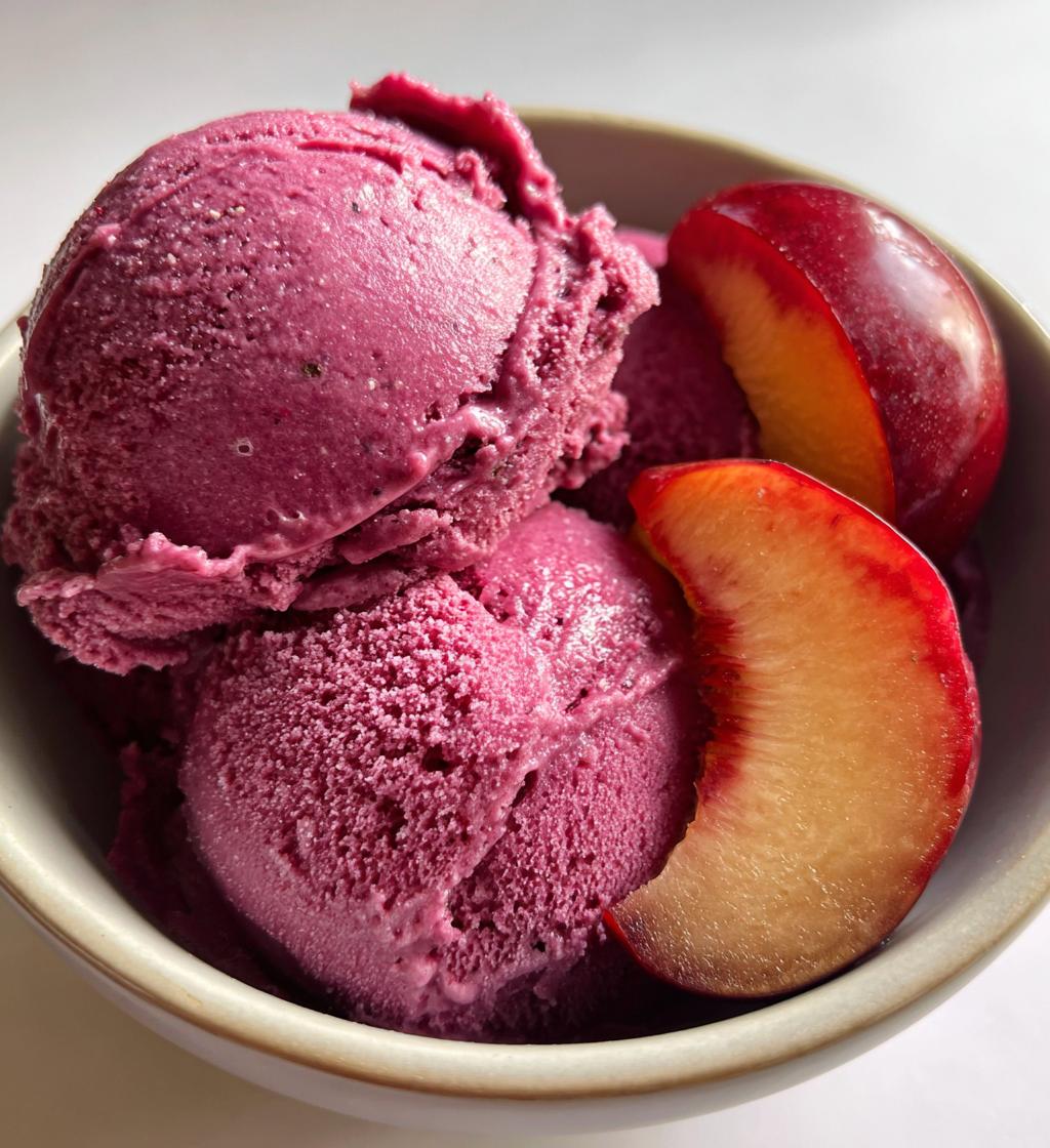 cardamom plum sorbet recipe