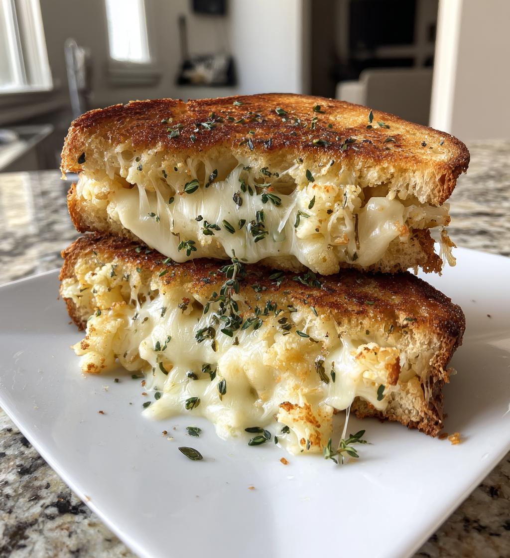 cauliflower grilled cheese