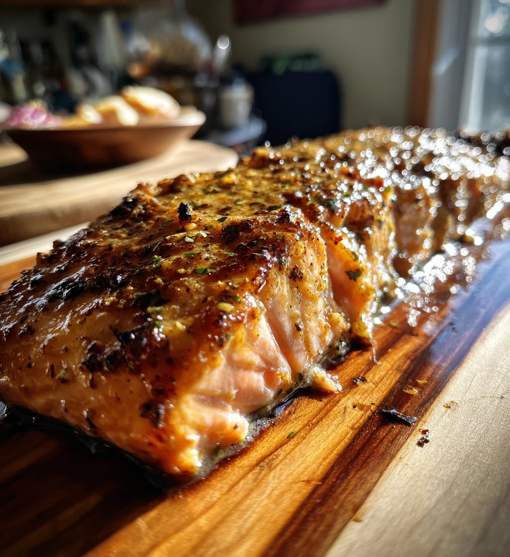 cedar plank salmon