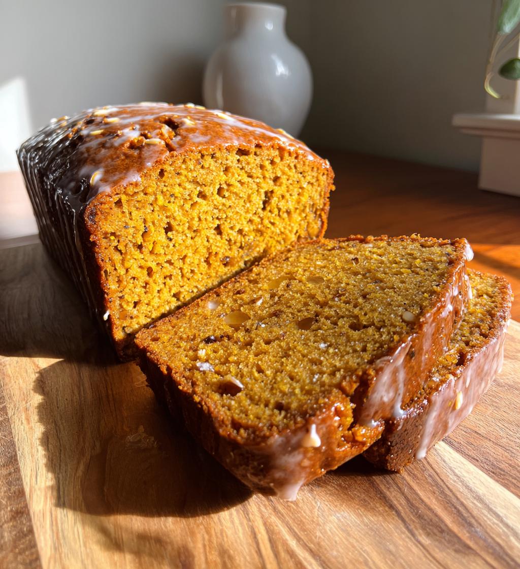 chai spice maple pumpkin bread - detail 1