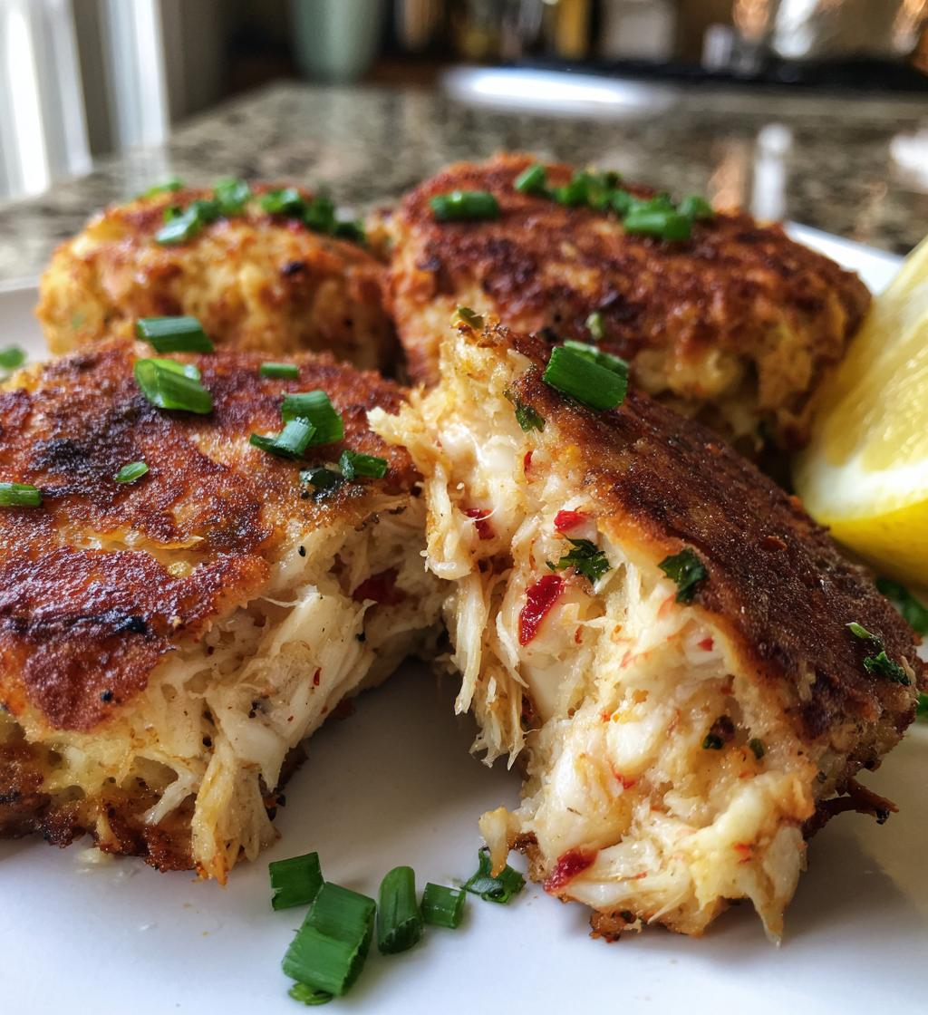 cheddar bay crab cakes - detail 1