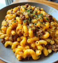 cheeseburger macaroni skillet