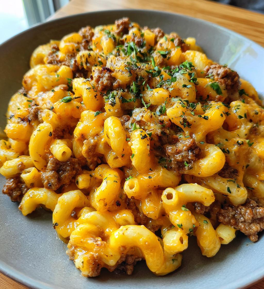 cheeseburger macaroni skillet