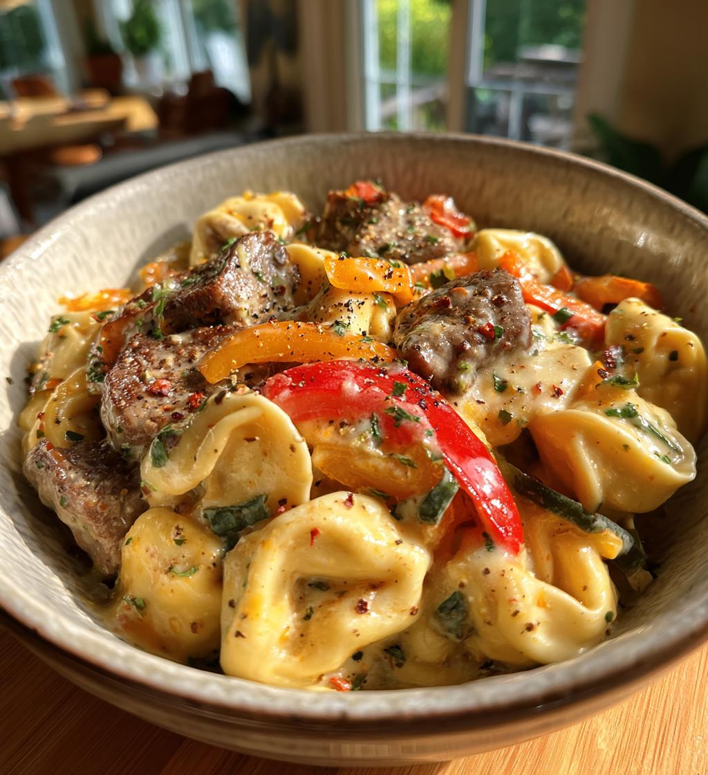 cheesesteak tortellini bliss - detail 1