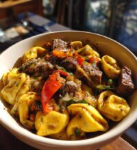 cheesesteak tortellini bliss