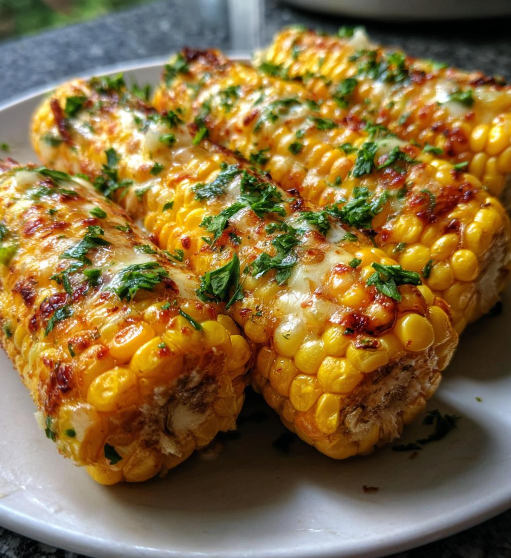 cheesy garlic butter corn