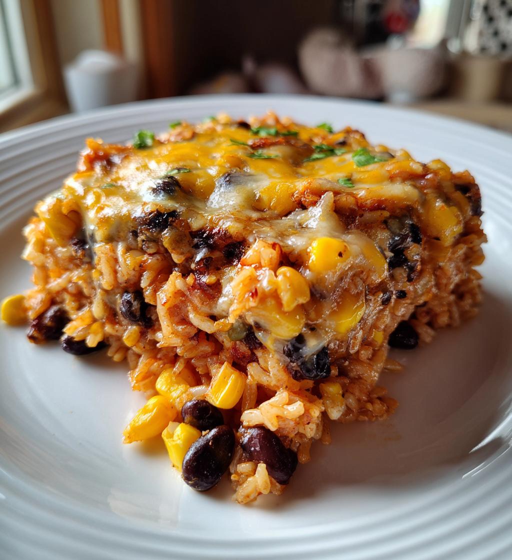cheesy mexican rice casserole - detail 1