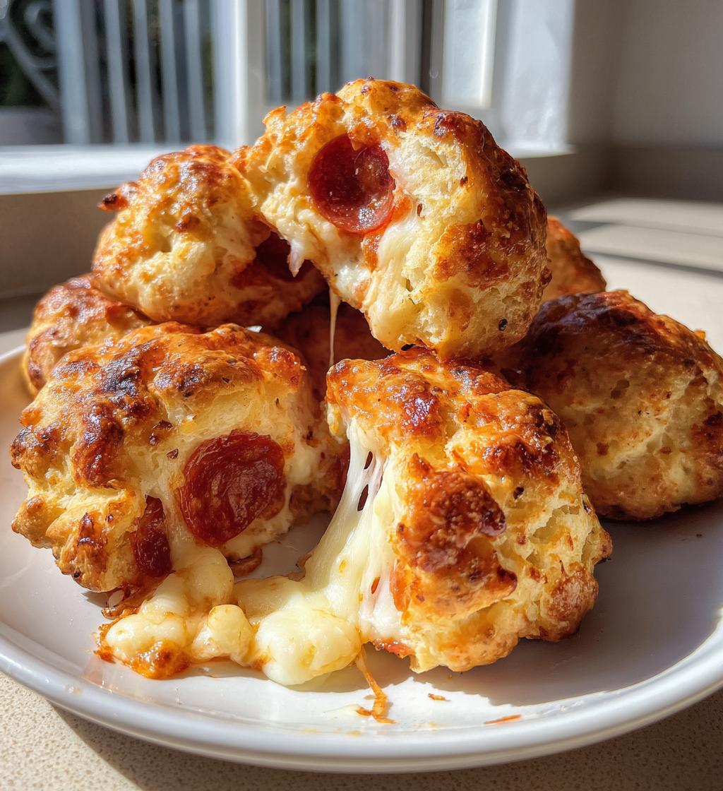 cheesy pizza bombs recipe
