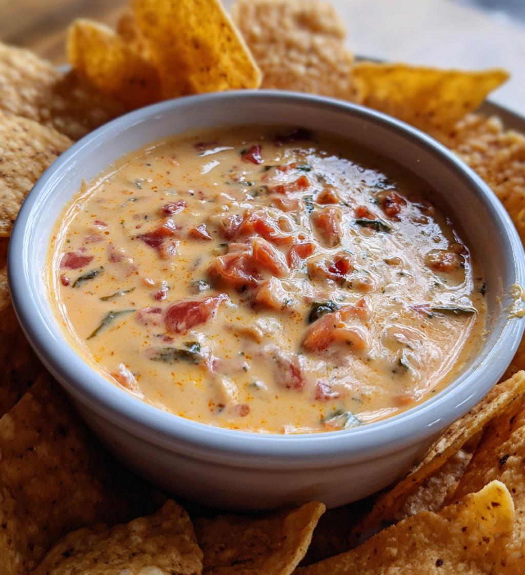 cheesy rotel ranch queso - detail 1