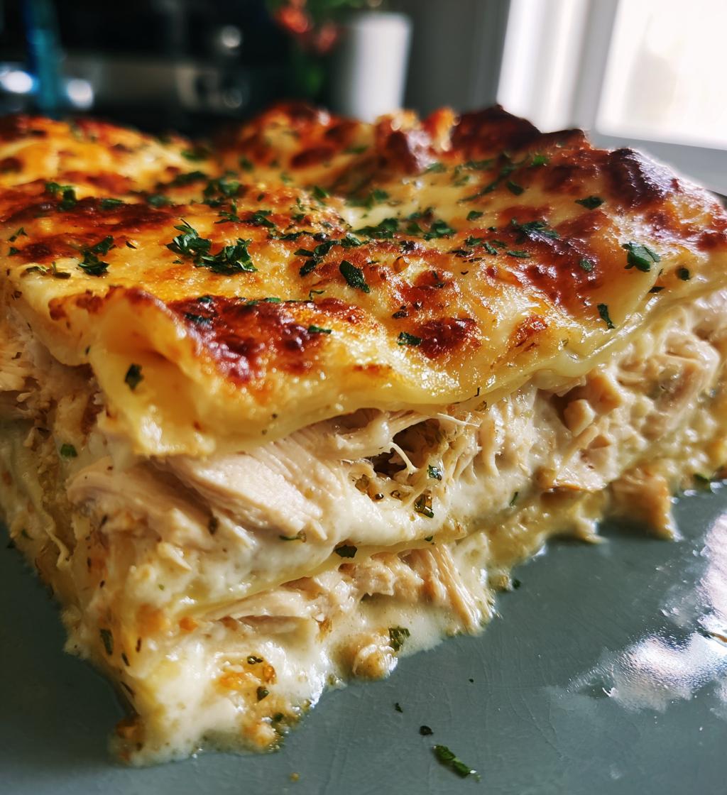 chicken alfredo lasagna