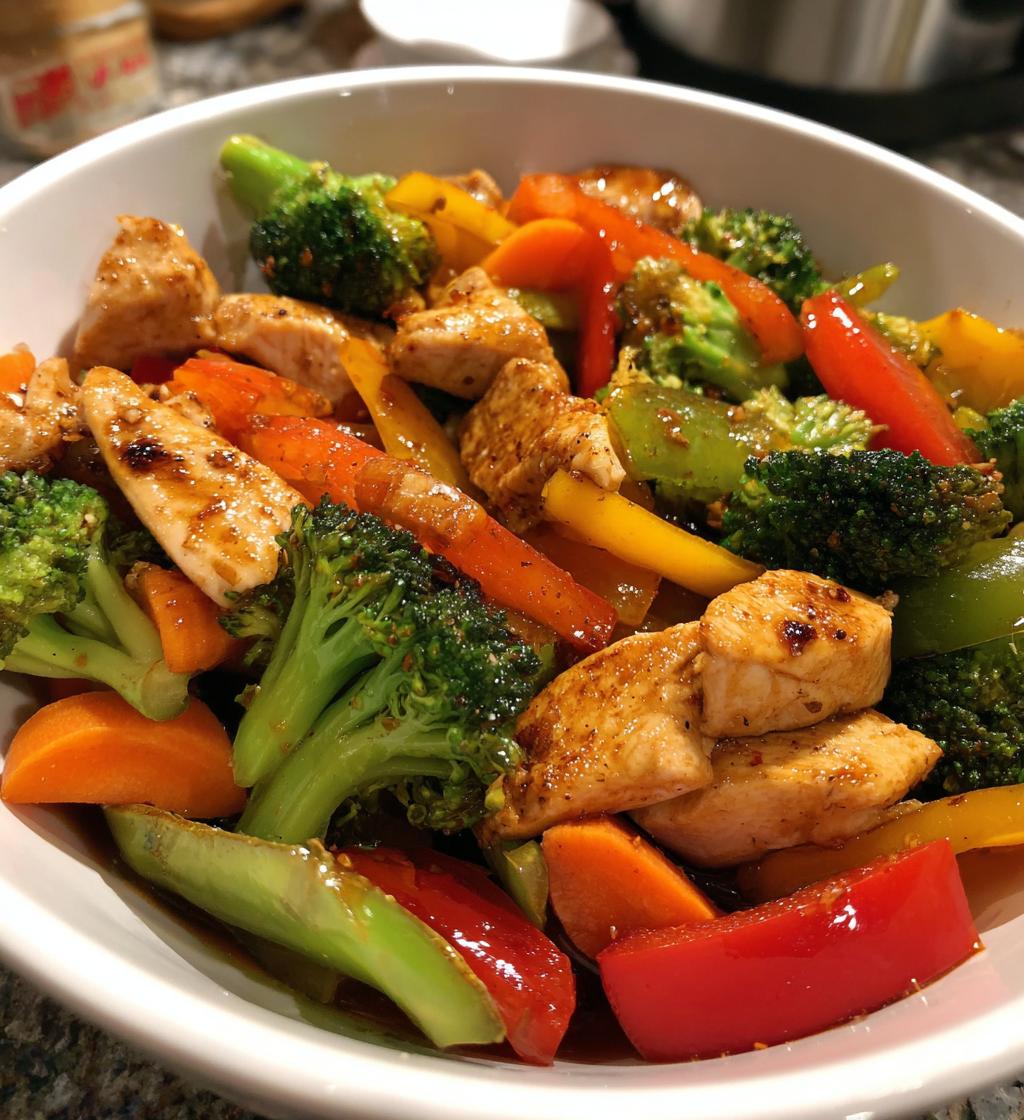 chicken and veggie stir fry