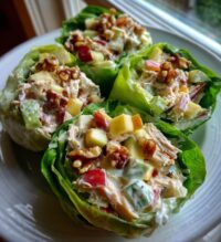 chicken apple salad wraps