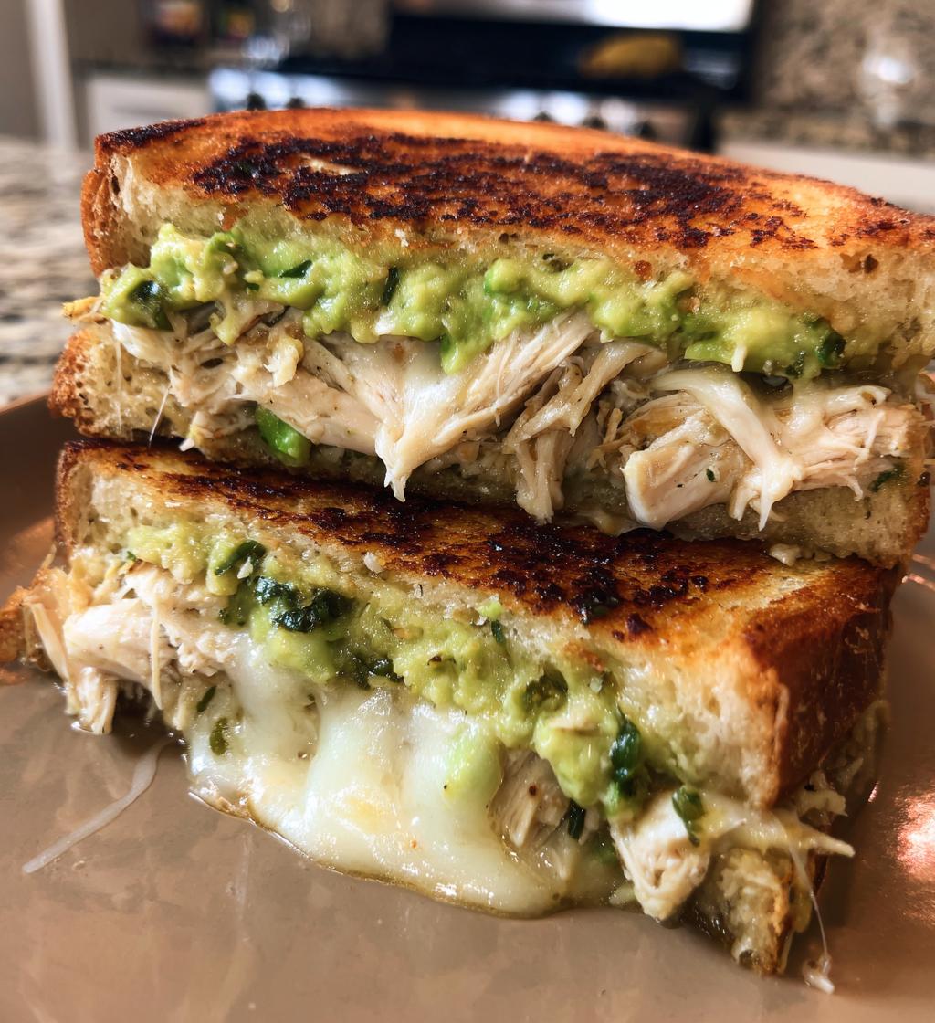 chicken avocado melt sandwich