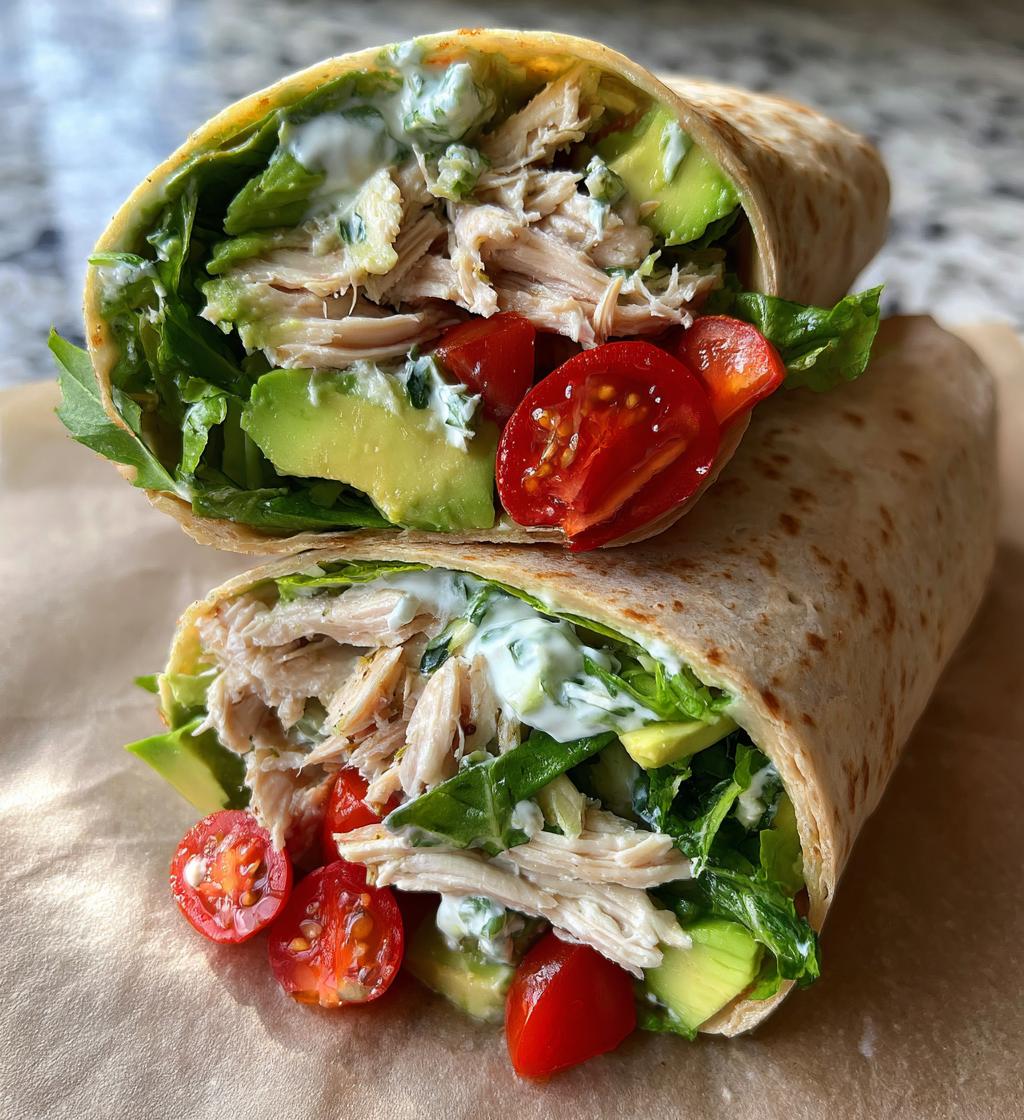 chicken avocado wrap