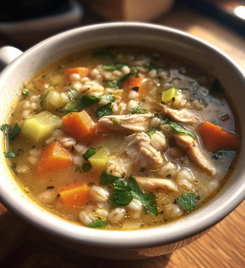 chicken barley soup