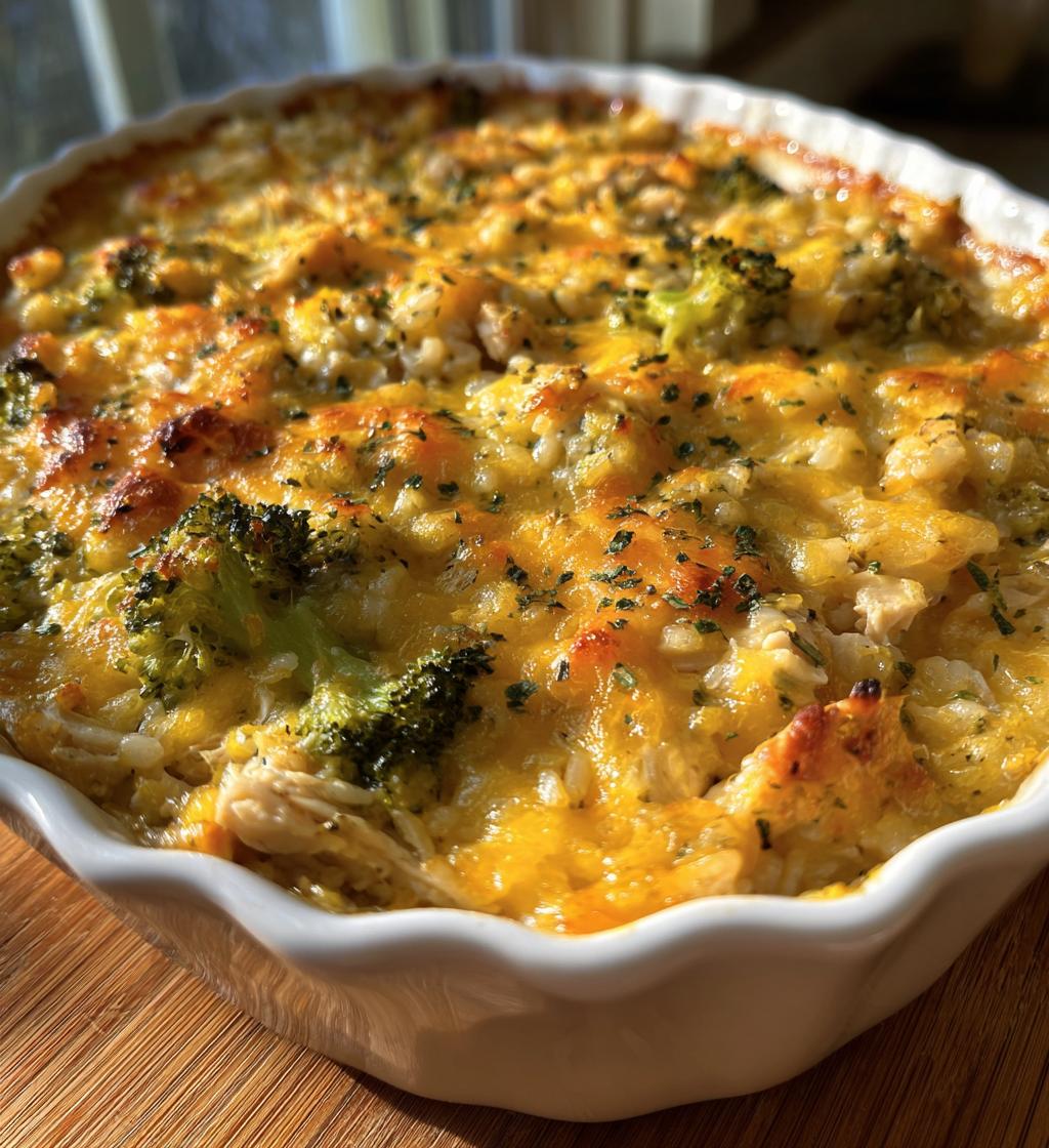 chicken broccoli rice cheese casserole