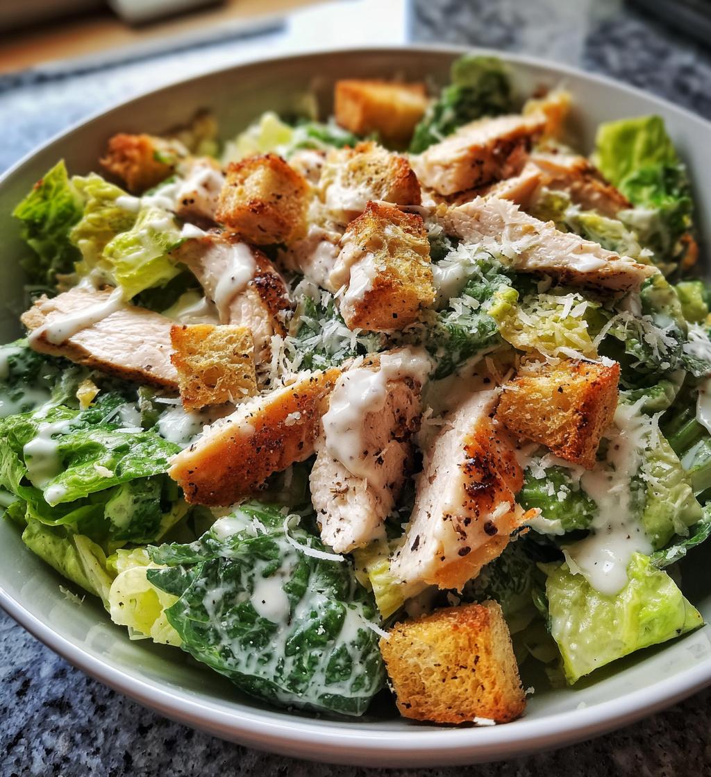 chicken caesar salad - detail 1