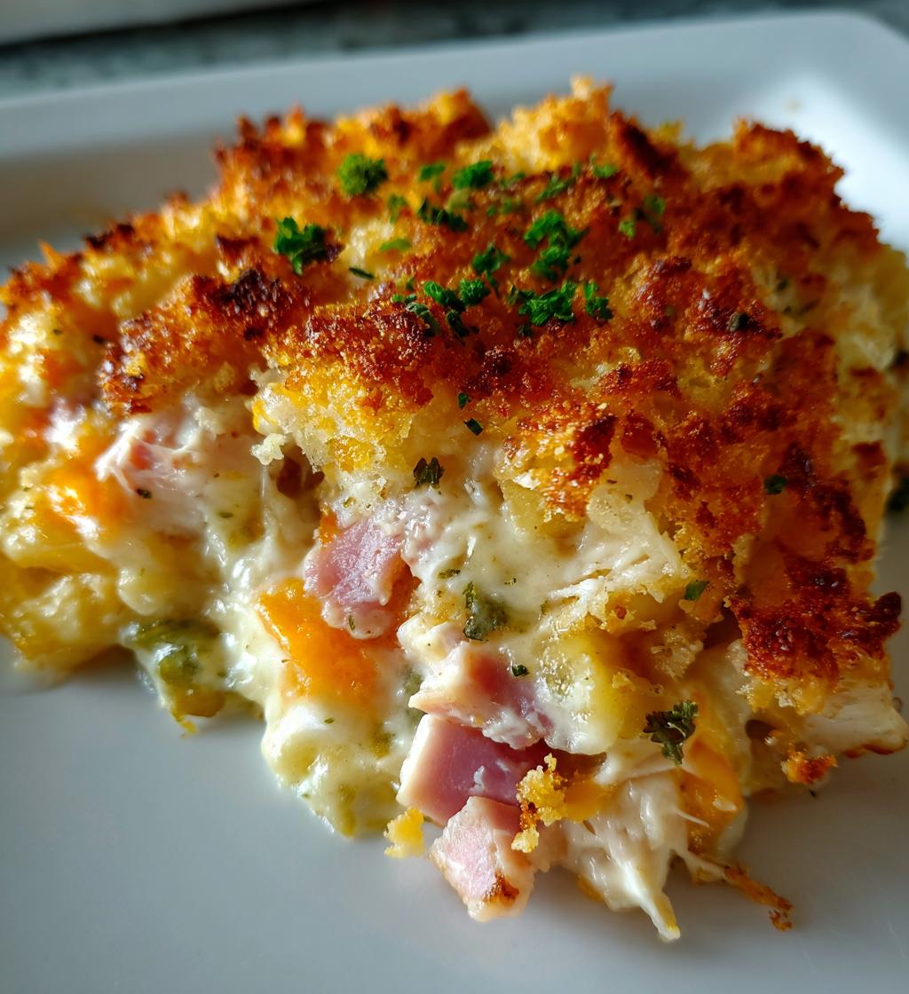 chicken cordon bleu casserole