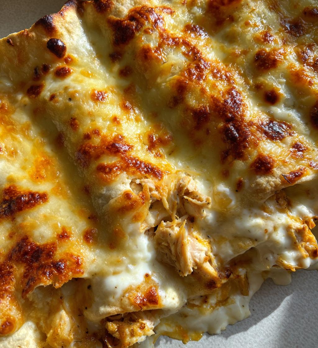 chicken enchiladas with sour cream white sauce - detail 1