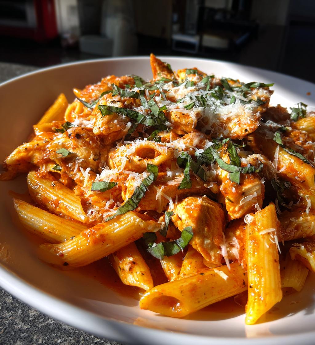 chicken penne arrabbiata - detail 1