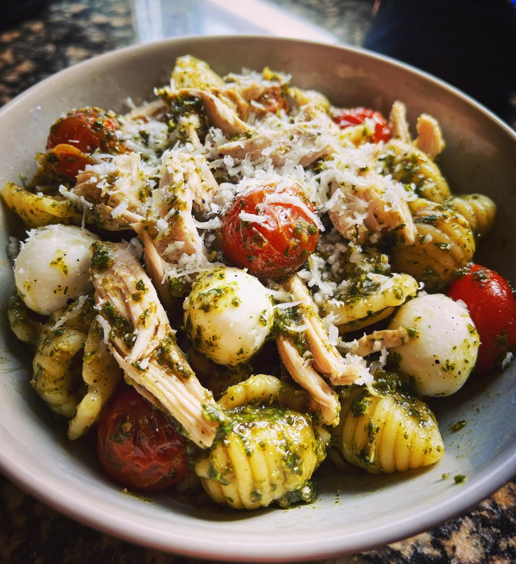 chicken pesto pasta salad