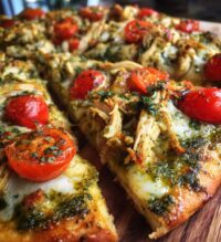 chicken pesto pizza