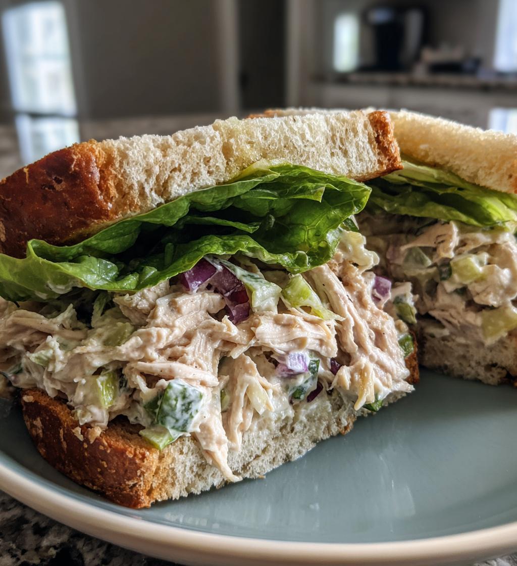 chicken salad sandwich - detail 1