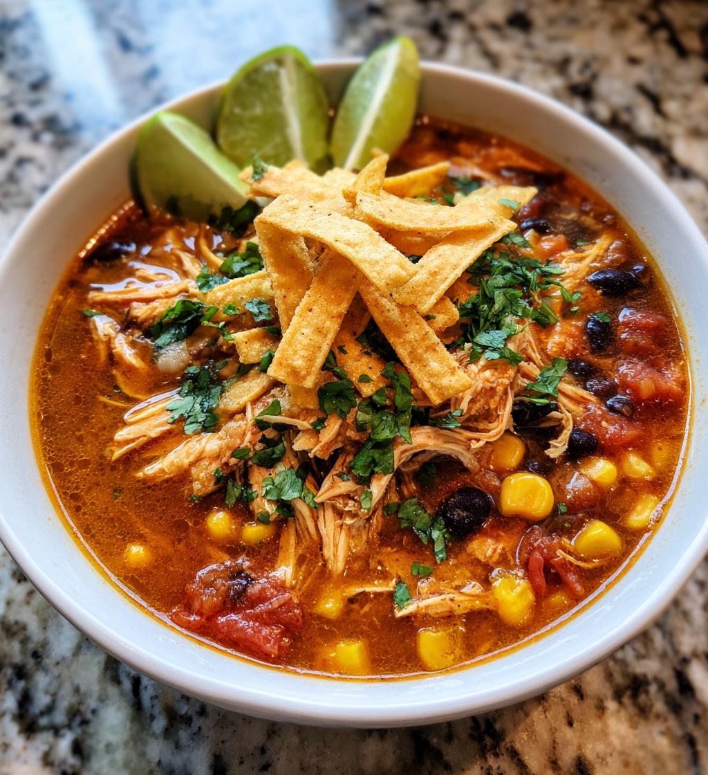 chicken tortilla soup - detail 1