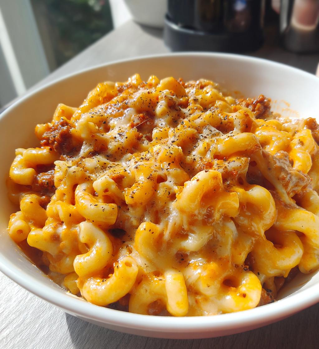 chili mac and cheese - detail 1