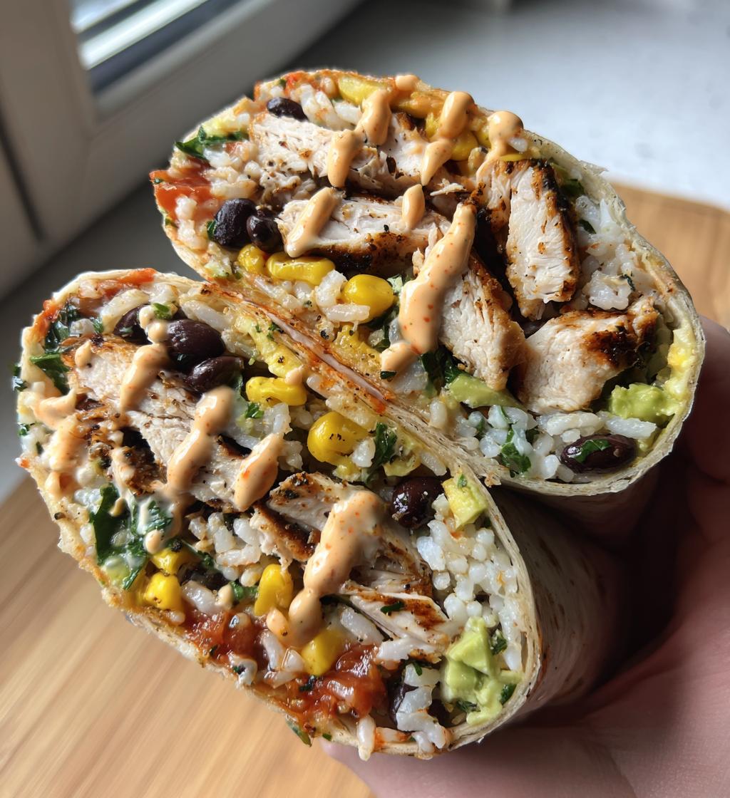 chipotle ranch grilled chicken burrito