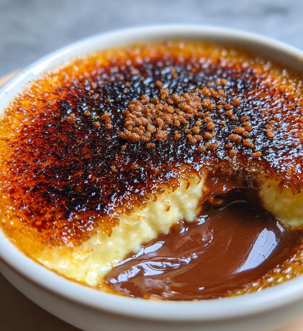 chocolate creme brulee - detail 1