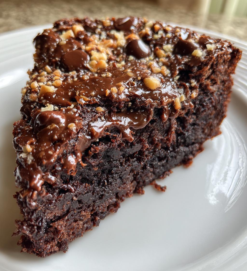 chocolate dump cake - detail 1